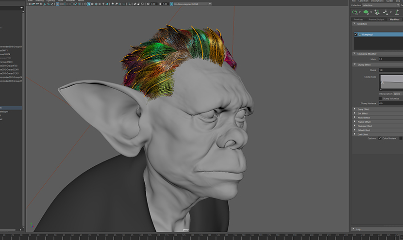 The Leprechaun hair work in progress