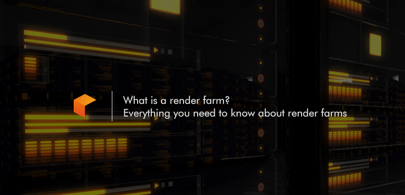 Image of a render farm with the title: What is a Render Farm?