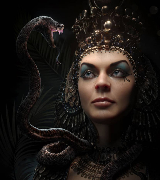 Rendered image of Cleopatra
