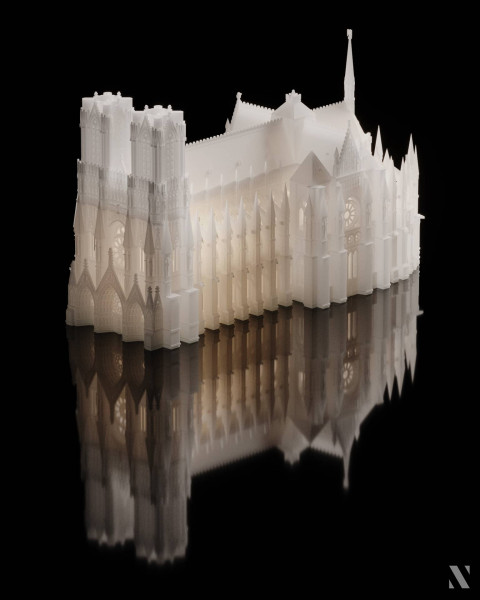 Rendered Notre Dame