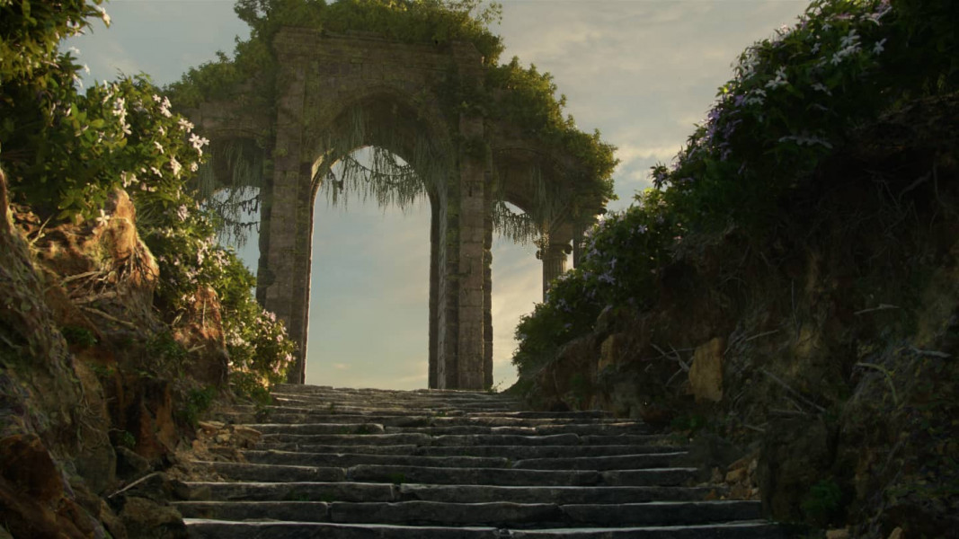 Rendered Arch in Nature