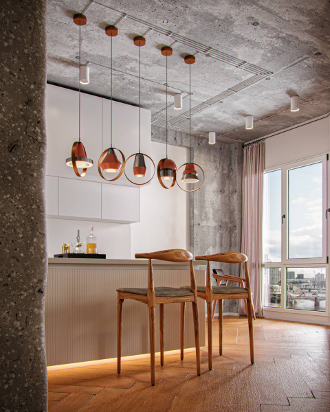 Minimalist and modern kitchen visualization