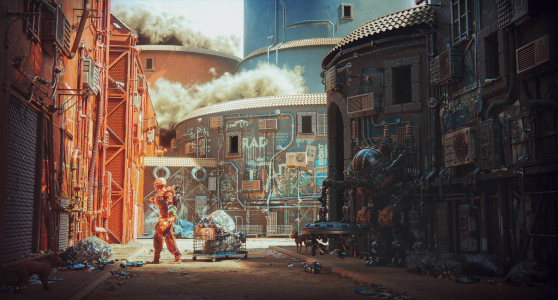 ArtWanted Ruming Cao renderig of Junkman