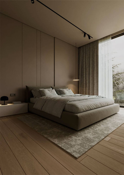 warm bedroom rendering by twenty2Box