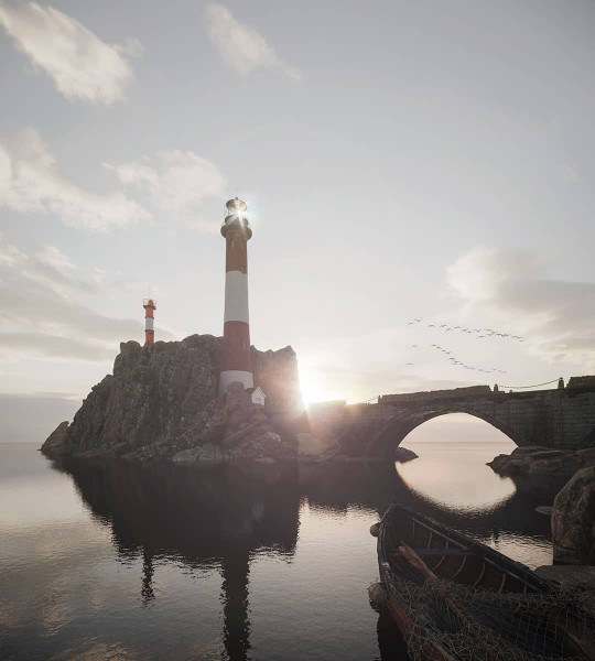Rendered The Lighthouse
