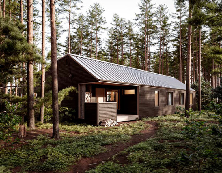 Lockeport house in the forest