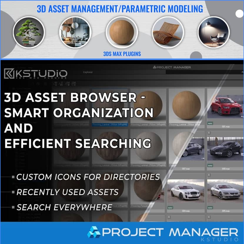 3d-kstudio - Project Manager 3.37.41 - Improved Navigation And Asset Organization