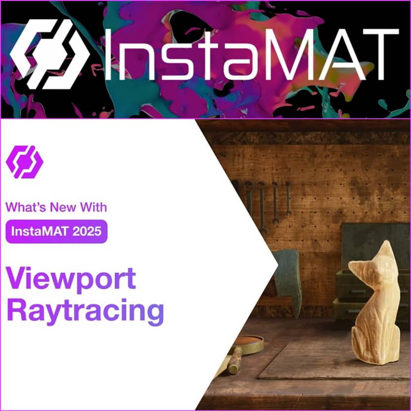 InstaMAT - What's New With Viewport Raytracing In InstaMAT Studio 2025 InstaMAT - What's New With Viewport Raytracing In InstaMAT Studio 2025