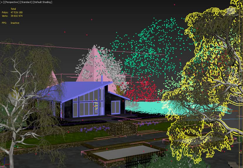 Editing 3D view of ''Peony House'' by Anna Maria Kaminska