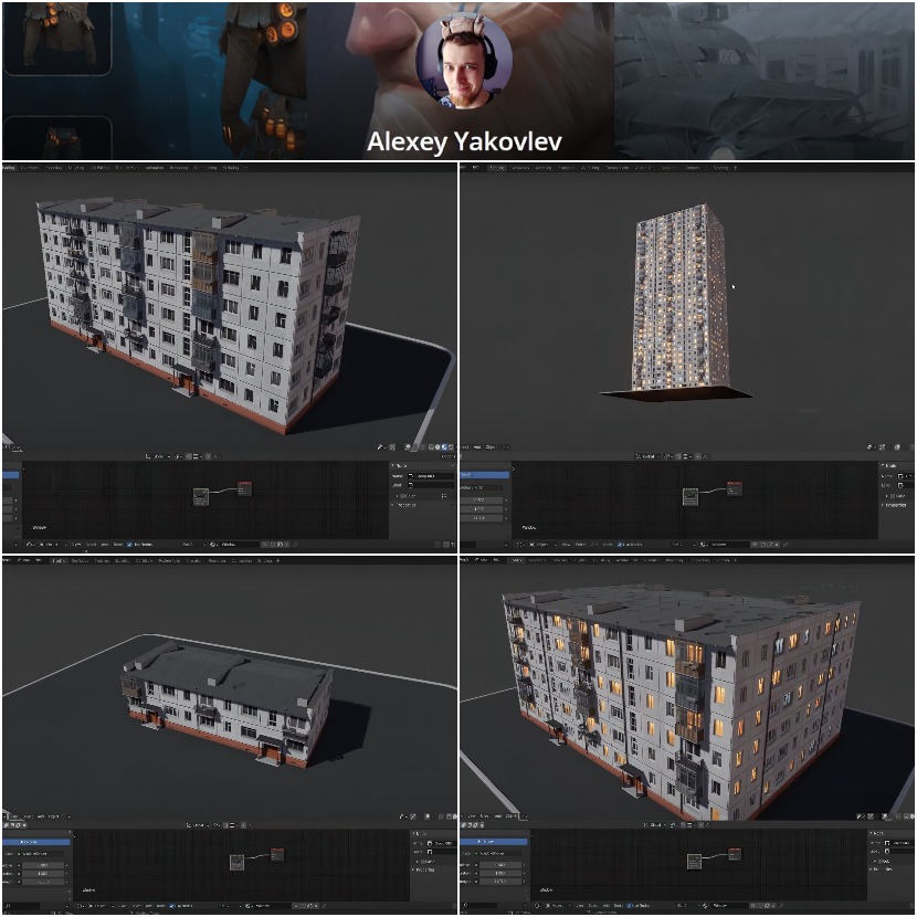Alexey Yakovlev - Free Post USSR Building Generator for Blender
