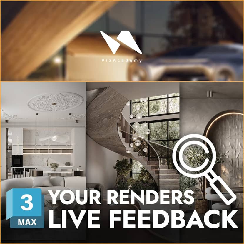 VizAcademy UK - Send Your 3D Render And Get Live Feedback