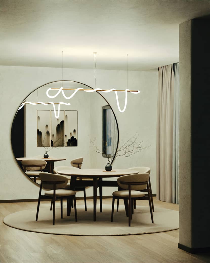 Mohammad Zafari, 'Dining Room' architectural visualization